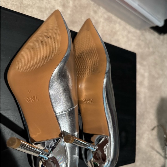 Silver Women's Heels - Picture 3 of 3